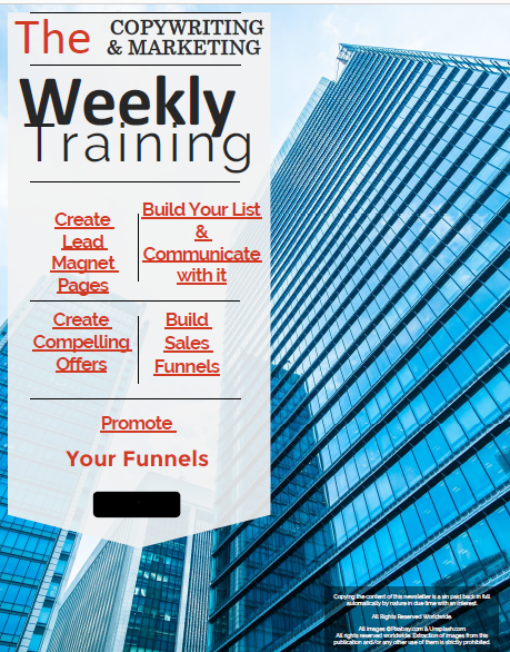 Cover image for Week 3: The Copywriting and Marketing Weekly Training