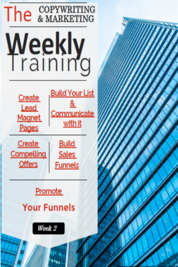 Cover image for The Copywriting and Marketing Weekly Training
